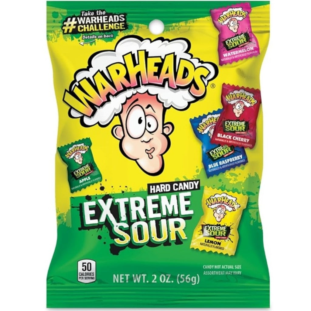 Bala Dura Extreme Sour Candy 56g Warheads