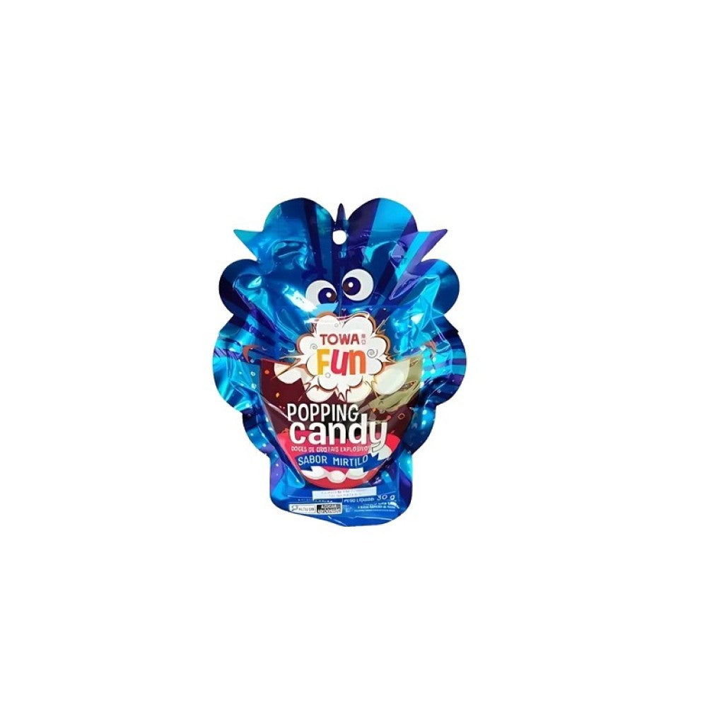Bala Explosiva Popping Candy de Mirtilo 30g Towa
