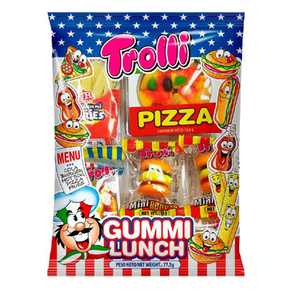 Bala Gummy Trolli Lunch Bag 77,5g - Balas de Goma Sortidas