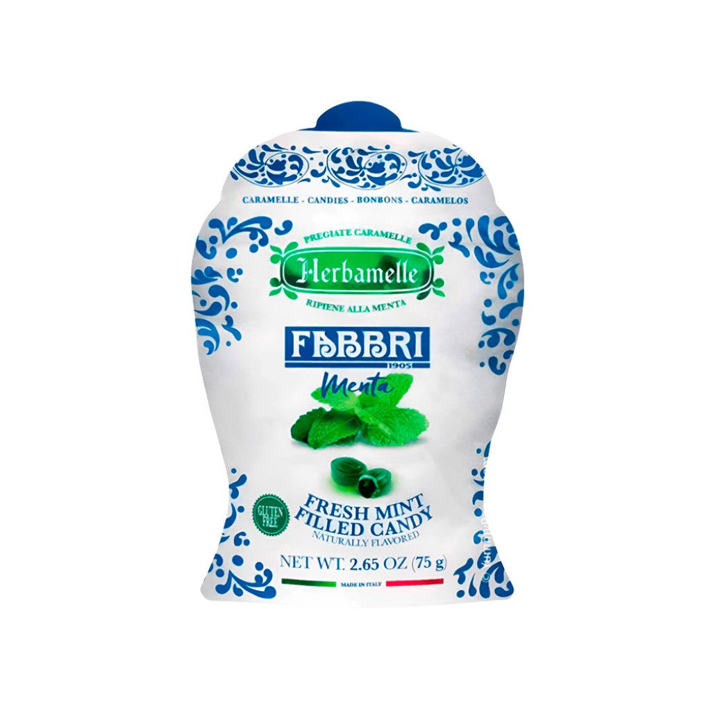 Bala Fabbri Herbamelle Menta 75g Refrescante