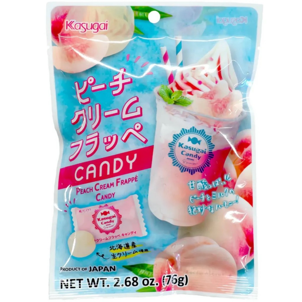 Bala Sabor Frappe Creme De Pessego 76g Kasugai