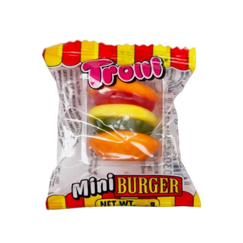 Bala de Gelatina Mini Burger 9g Trolli VENC 04/01