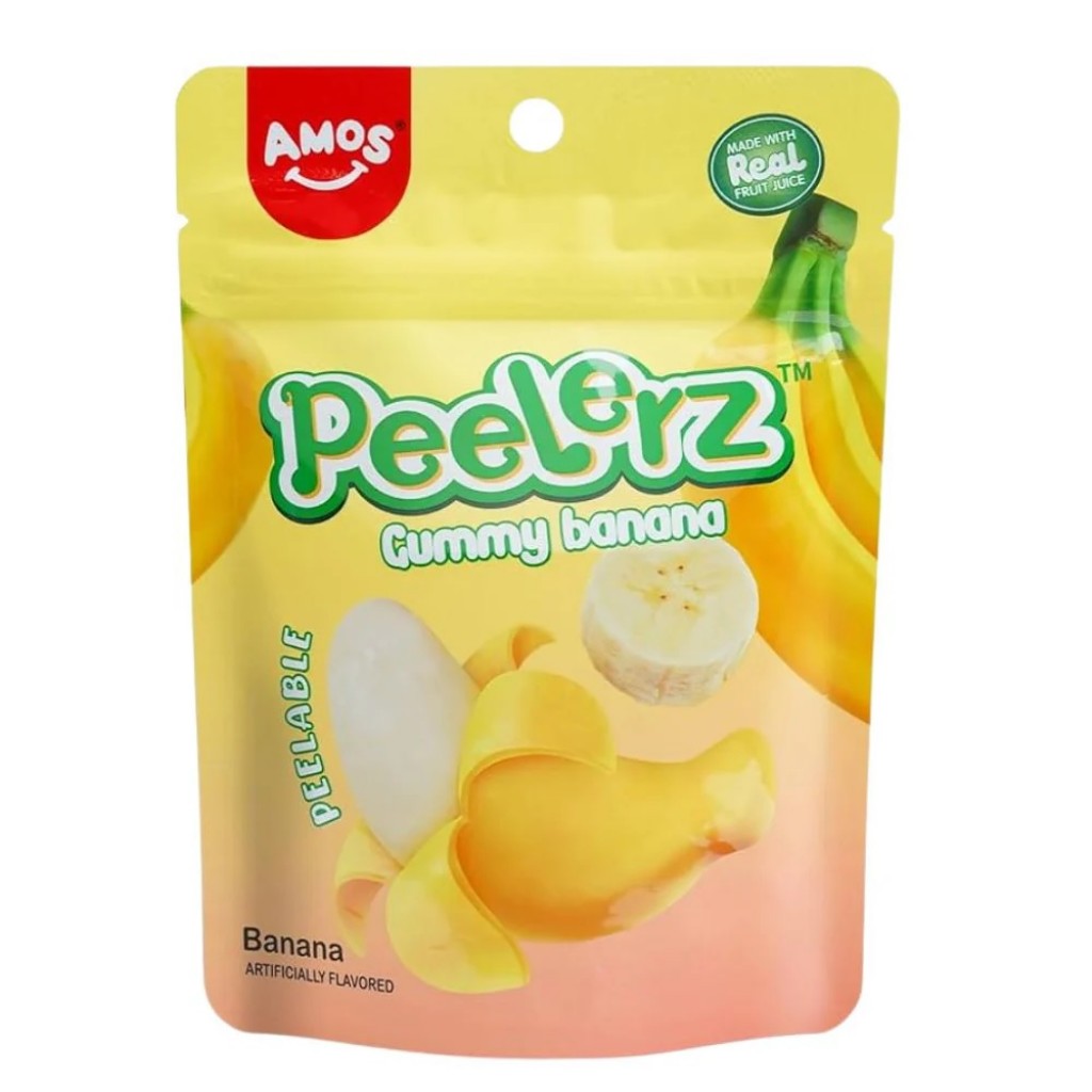 Bala de Goma Sabor Banana 65g - Amos