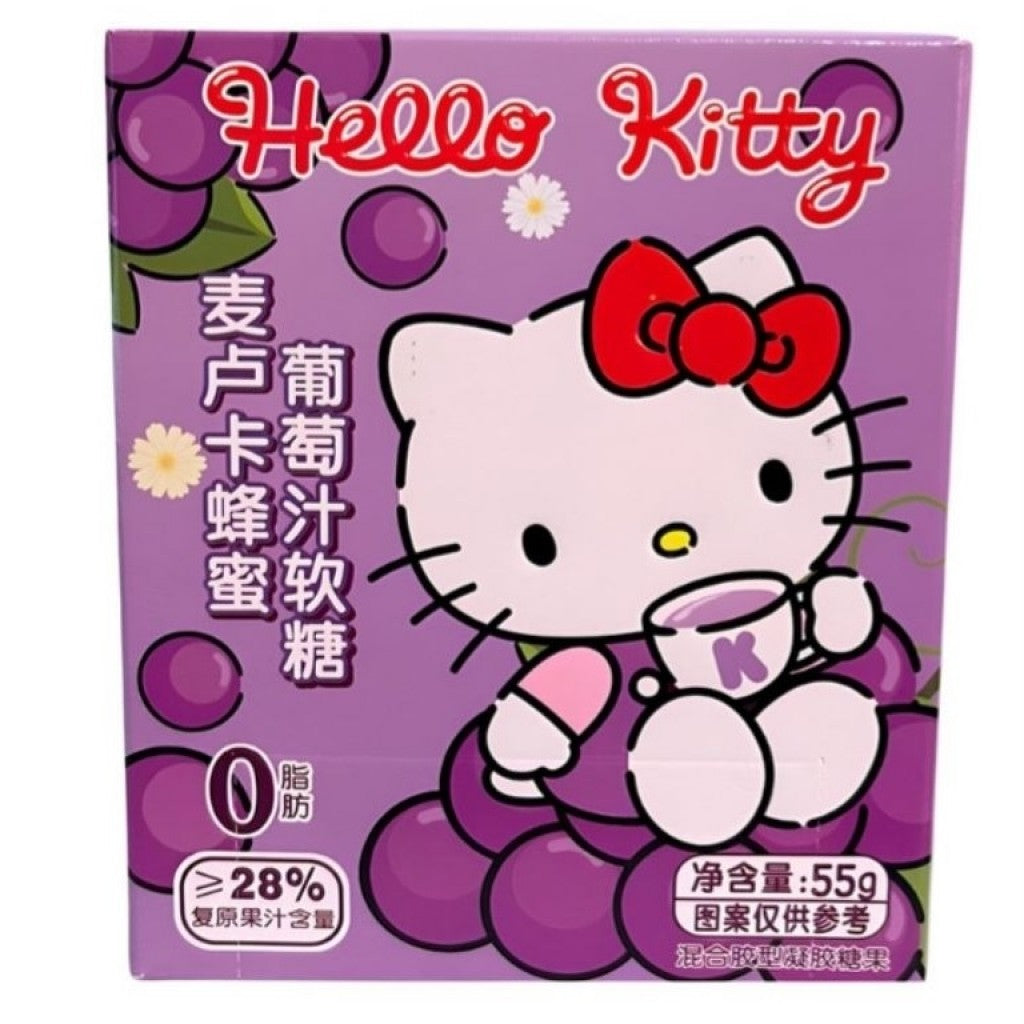 Bala de Goma Sabor Uva e Mel Hello Kitty - 55g