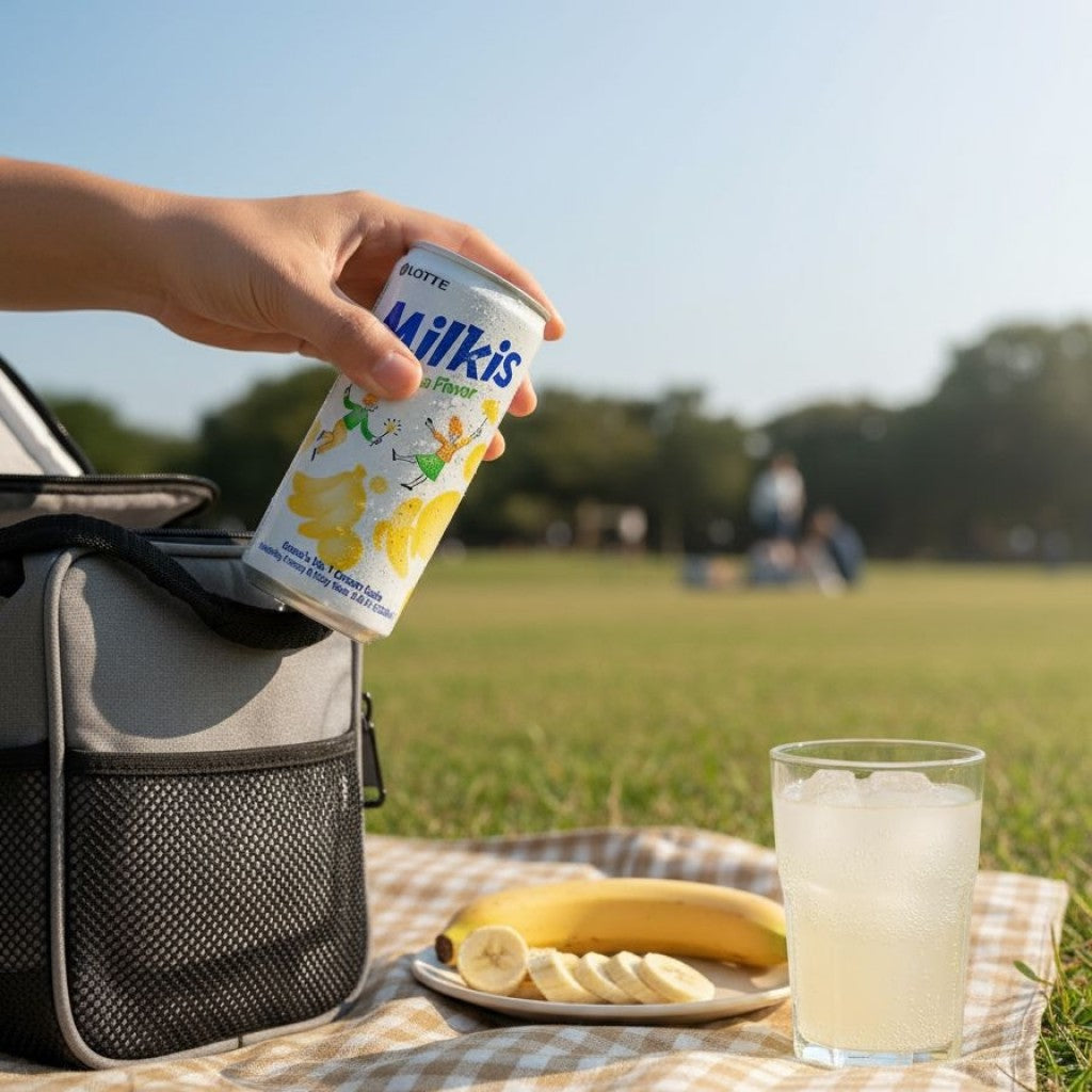 Bebida Gaseificada Sabor Banana 250ml Milkis