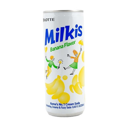 Bebida Gaseificada Milkis Sabor Banana 250ml - Importada Coreia