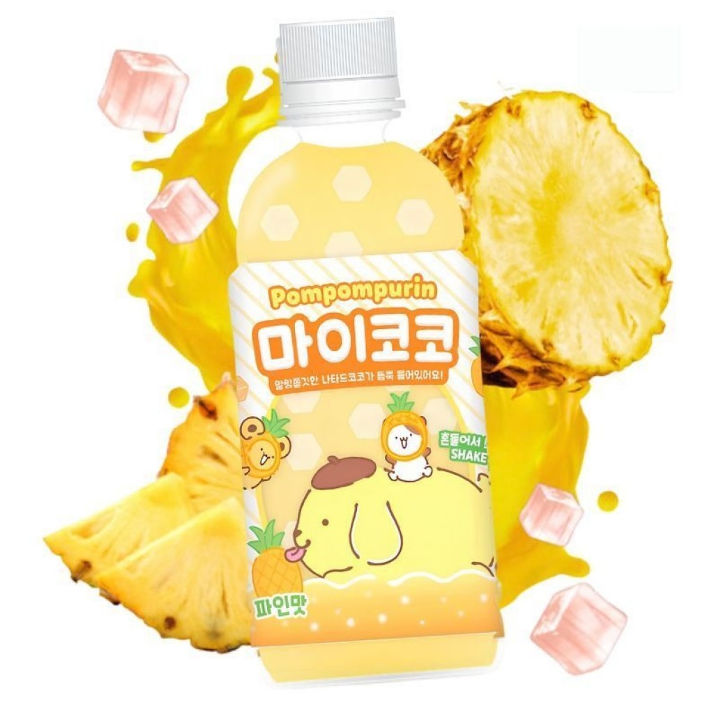 Bebida Saborizada de Abacaxi com Fruta Adoçada My Coco Pineapple 340ml Sanrio