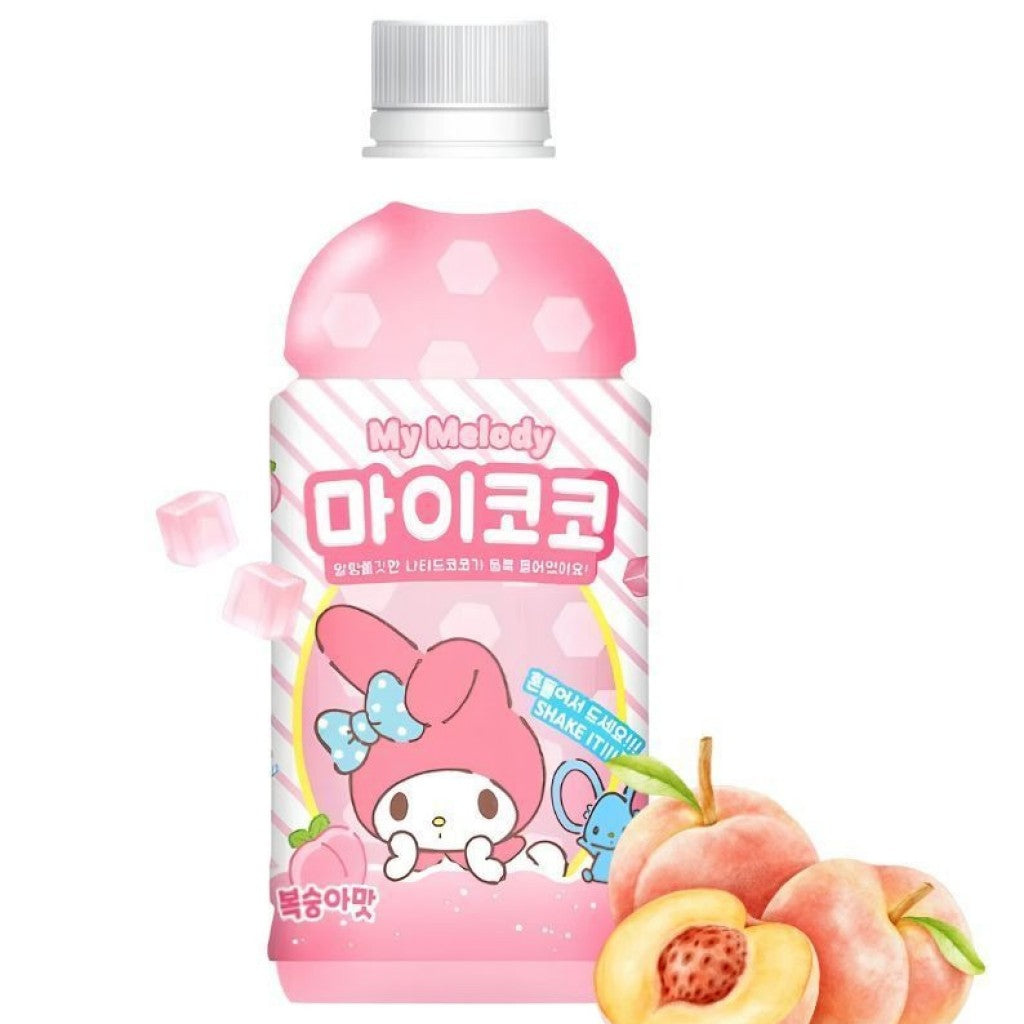 Bebida Saborizada de Pêssego com Fruta Adoçada My Coco Peach 340ml Sanrio