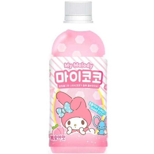 Bebida Saborizada de Pêssego com Fruta Adoçada My Coco Peach 340ml Sanrio