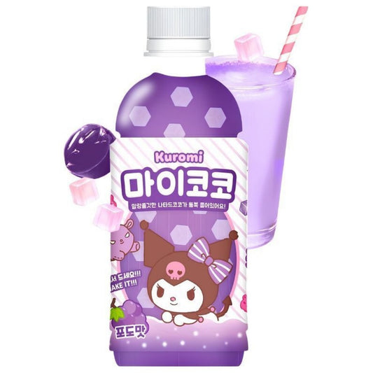 Bebida Saborizada de Uva com Fruta Adocicada My Coco Grape 340ml Sanrio