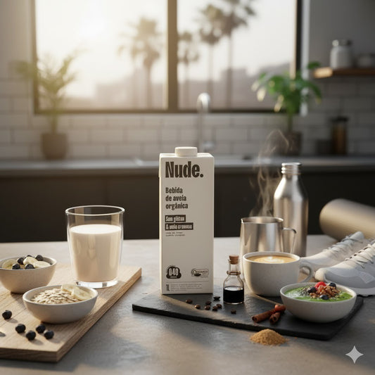 Bebida de Aveia Cremosa Orgânica Integral 1L Nude