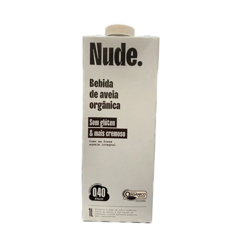 Bebida de Aveia Cremosa Orgânica Integral 1L Nude