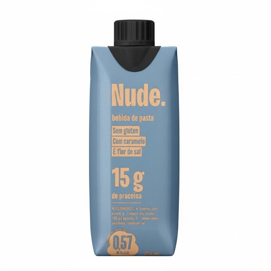 Bebida de Aveia Proteica Caramelo e Flor de Sal Sem Glúten 250ml Nude