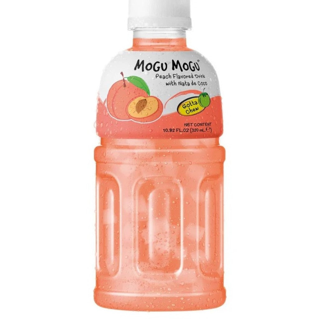 Bebida de Pêssego com Nata de Coco 320ml Mogu Mogu