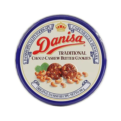 Biscoito Amanteigado Sabor Chocolate e Castanha De Caju 200g Danisa