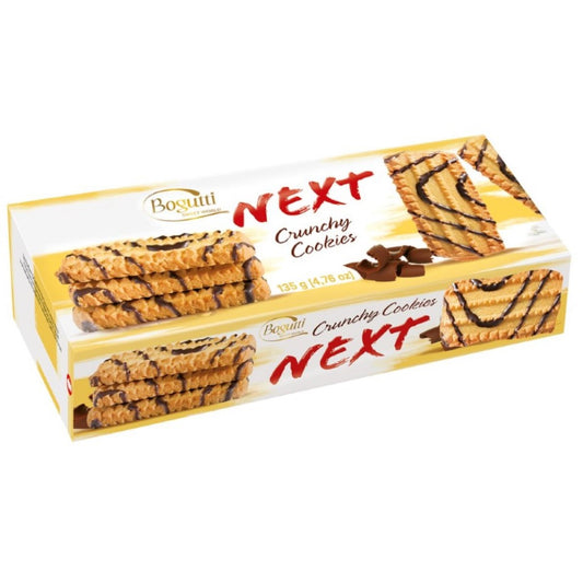 Biscoito Crocante com Decoração de Chocolate Next 135g Bogutti