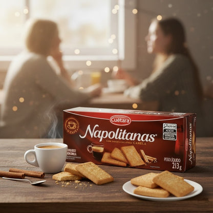 Biscoito Doce com Canela Napolitanas 213g Cuétara