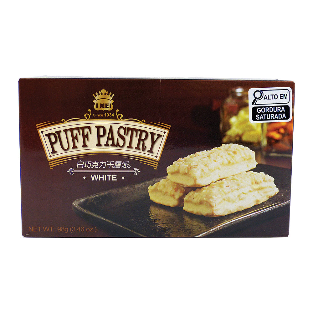 Biscoito Folhado Sb Chocolate Branco Puff 98g