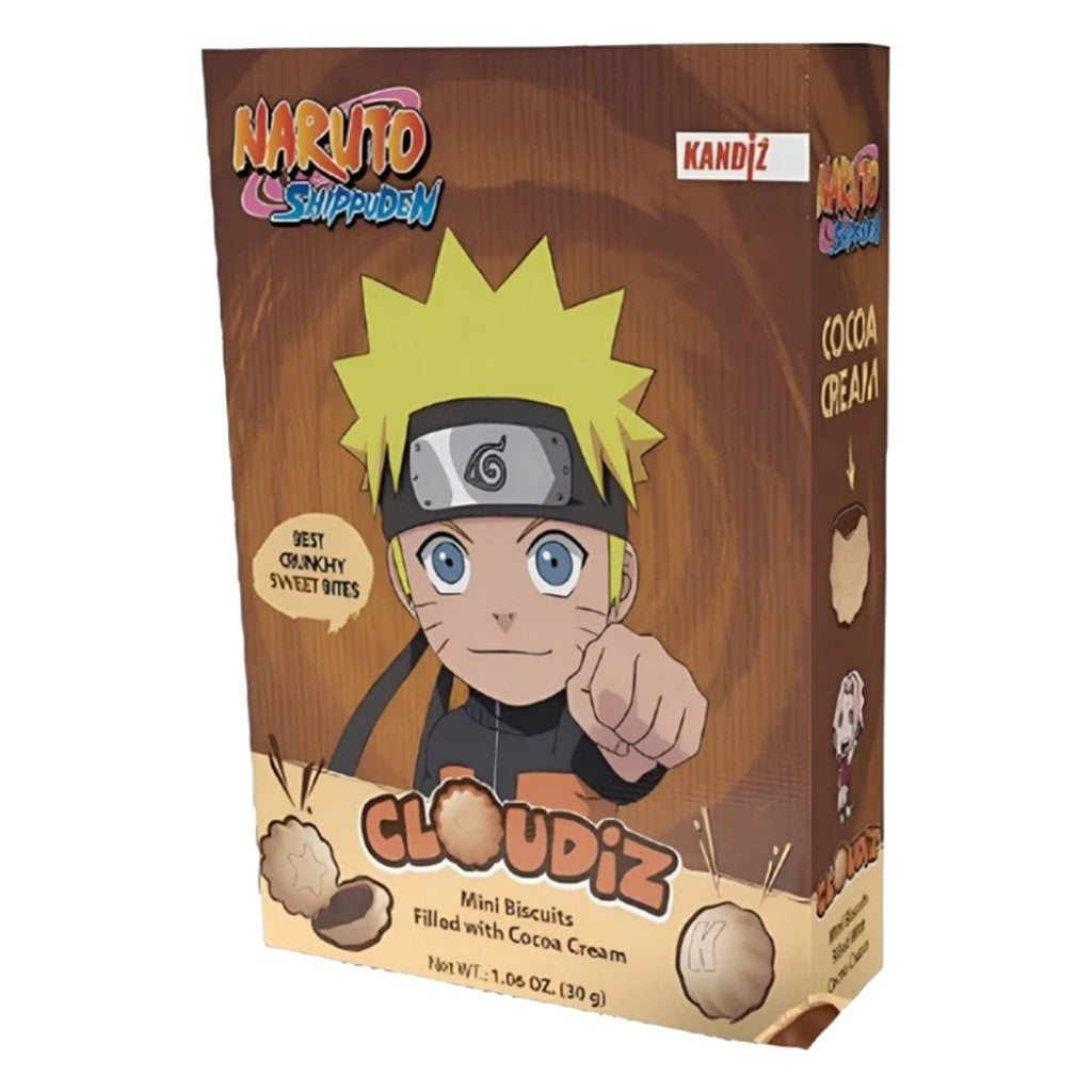 Biscoito Recheado com Creme de Cacau Cloudiz Naruto Shippuden 30g Kandiz