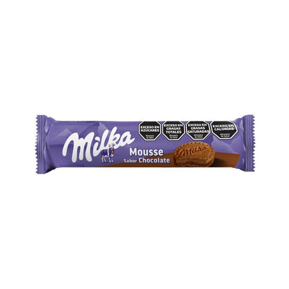 Biscoito Milka Recheado de Mousse de Chocolate 124g