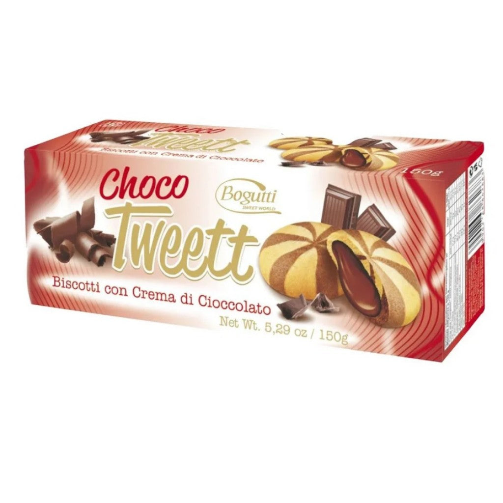 Biscoito Tweett com Recheio Cremoso de Chocolate 150g Bogutti