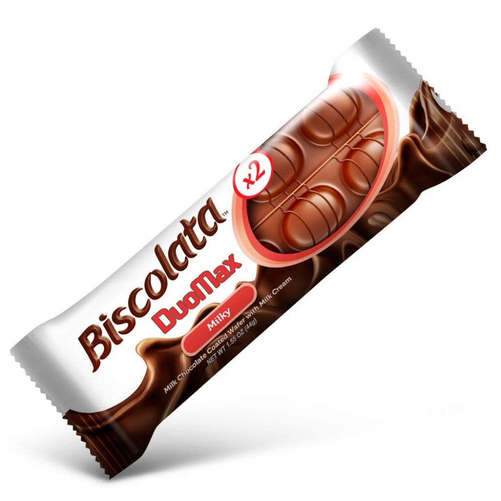 Biscoito Wafer de Chocolate Recheado com Creme DuoMax 44g Biscolata