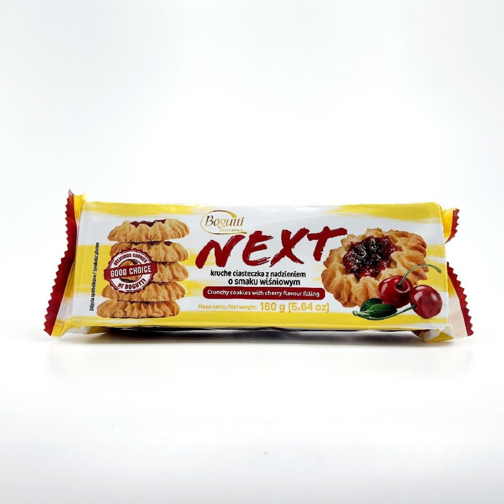 Biscoito com Recheio de Cereja Next 160g Bogutti