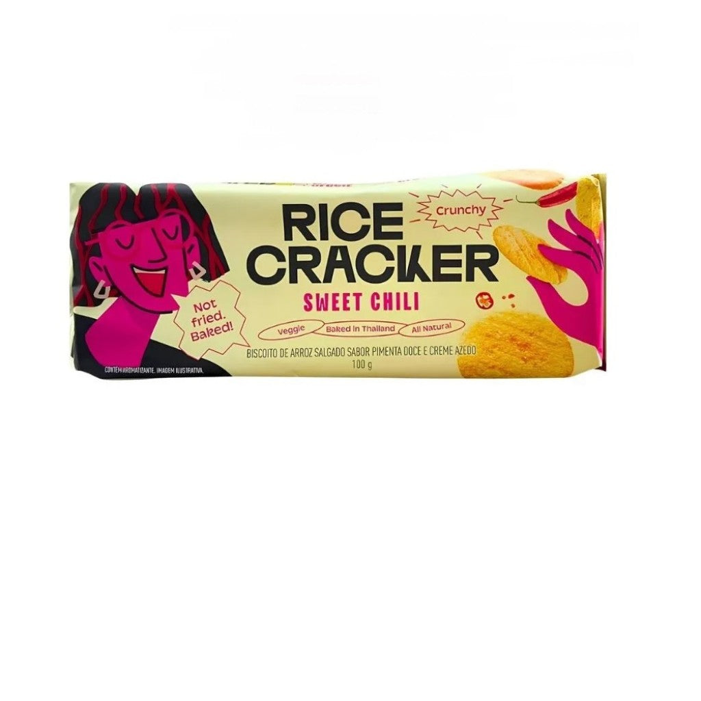 Biscoito de Arroz Sweet Chili The Deli Secret 100g Sem Glúten