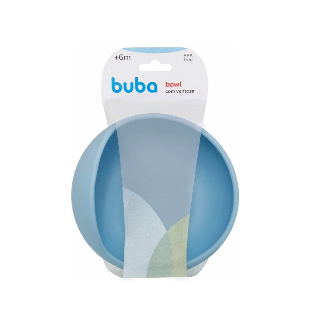 Bowl em Silicone com Ventosa Azul Buba