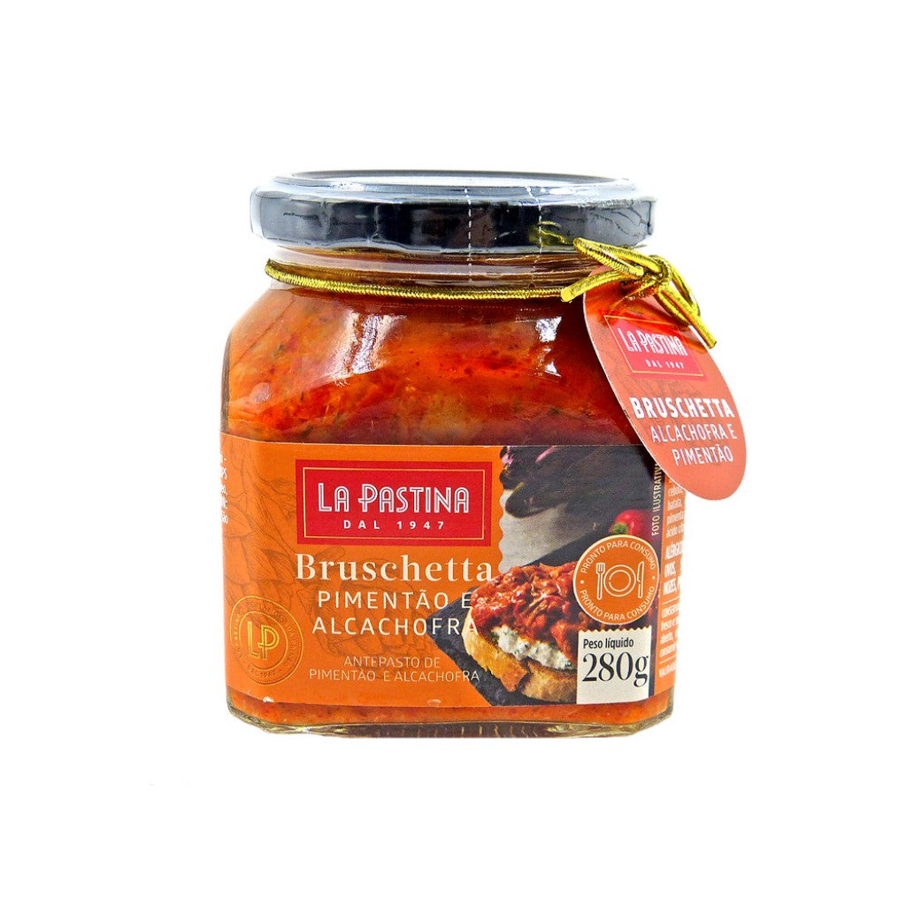 Bruschetta de Alcachofra e Pimentao 280g La Pastina