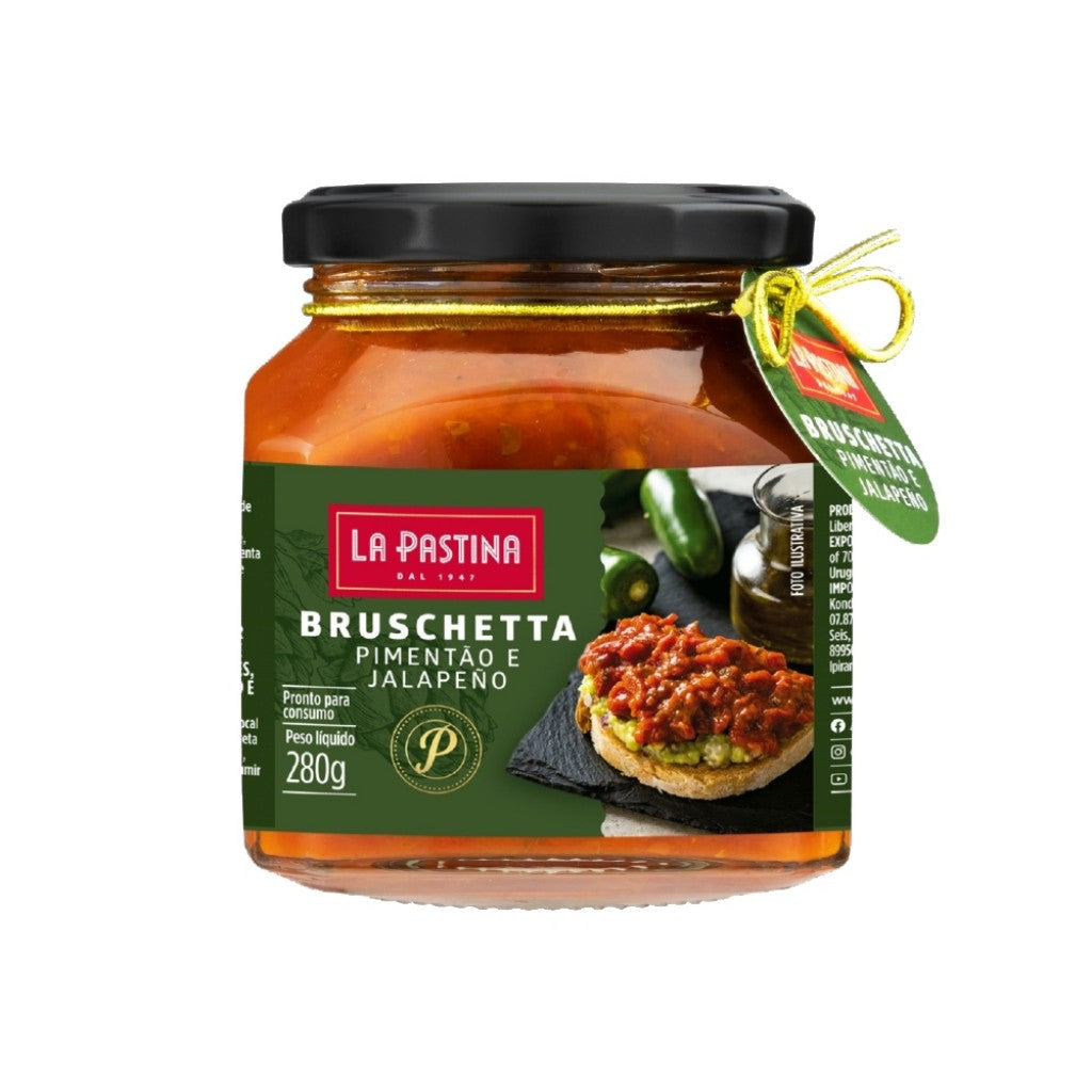 Bruschetta de Pimentão e Jalapeño 280g La Pastina