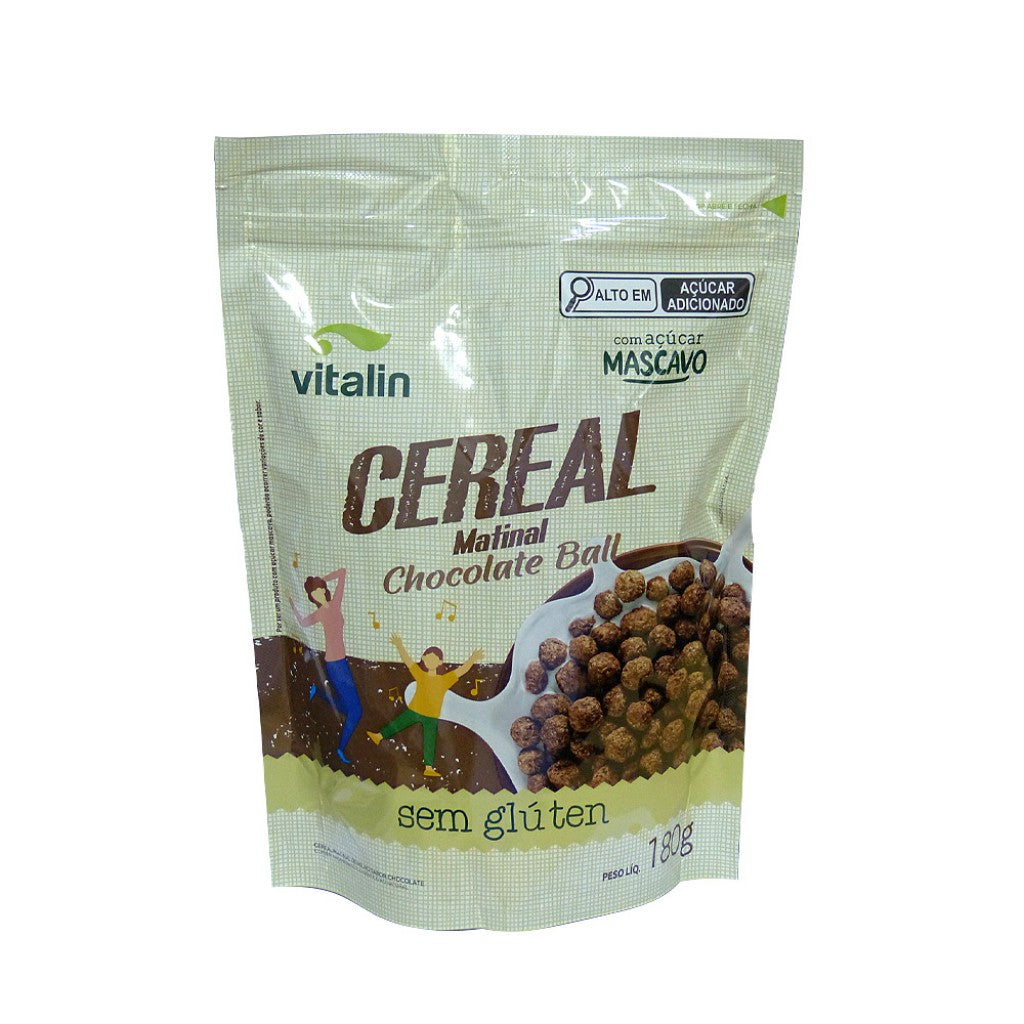 Cereal Matinal Vitalin Chocolate Ball Sem Glúten 180g