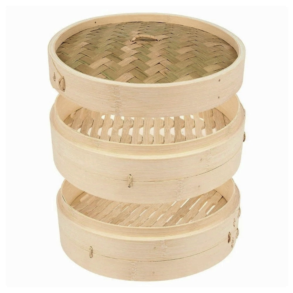 Cesta de Bambu Cozimento a Vapor 24cm