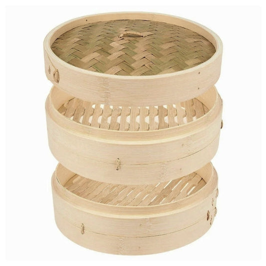 Cesta de Bambu Cozimento a Vapor 24cm