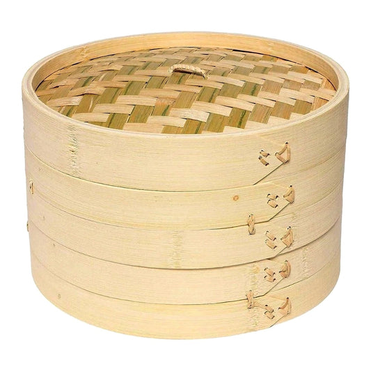 Cesta de Bambu Cozimento a Vapor 24cm