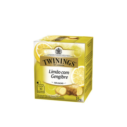 Chá de Limão e Gengibre com 10 Sachês 15g Twinings