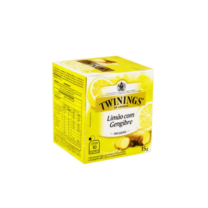 Chá de Limão e Gengibre com 10 Sachês 15g Twinings