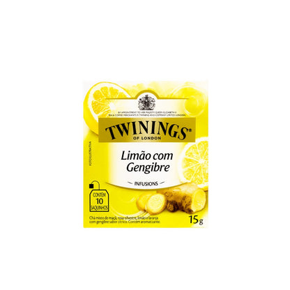 Chá de Limão e Gengibre com 10 Sachês 15g Twinings
