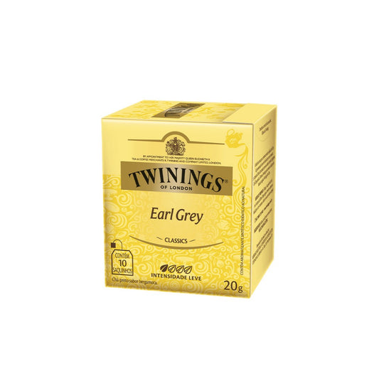 Chá Preto Earl Grey Bergamota com 10 Sachês 20g Twinings