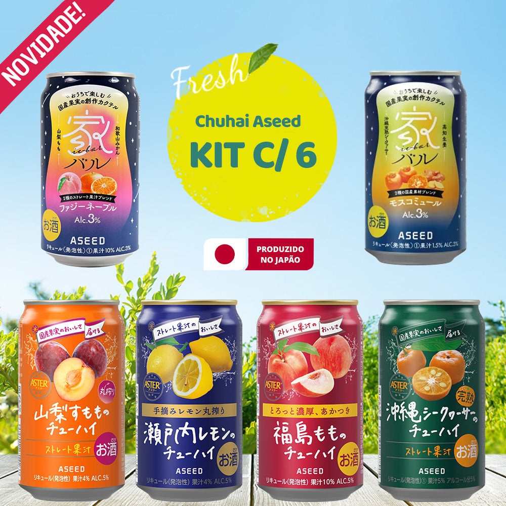 Kit com 6 Chuhai variados