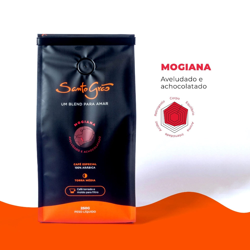 Café Especial Mogiana Moído 250g Santo Grão VENC. 16/12/2025