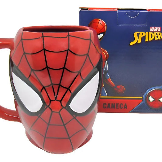 Caneca Formato 3D Spider Man 400ml Zona Criativa
