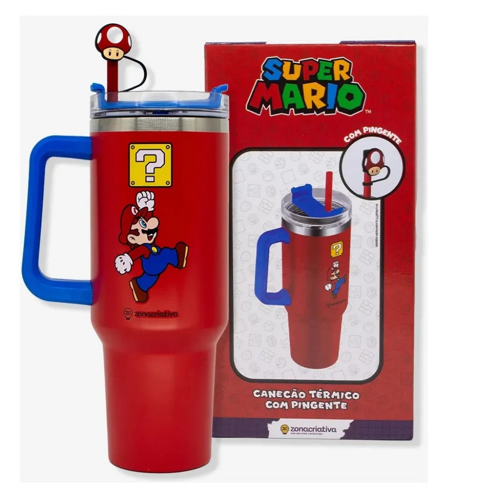Caneca Tumbler Super Mario 1,15L Zona Criativa