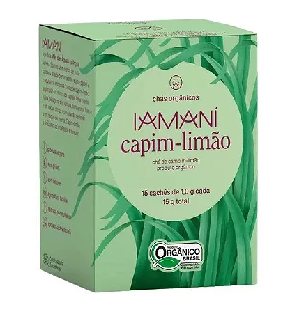 Cha Organico Capim Limao 15g Iamani