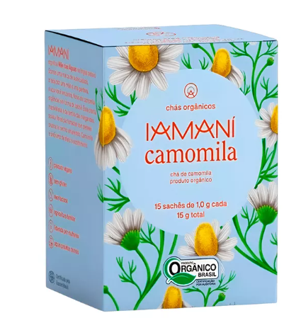 Cha Organico Camomila 15g - Iamani