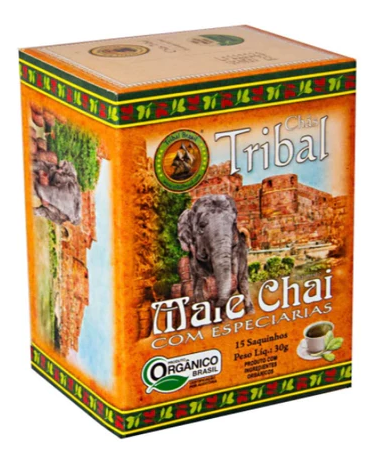 Chá Mate Chai com Especiarias 15 Saches 30g Tribal Brasil