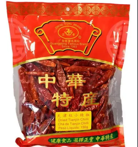 PIMENTA VERMELHA SECA TIANJIN CHILI 150G ZHENGFENG