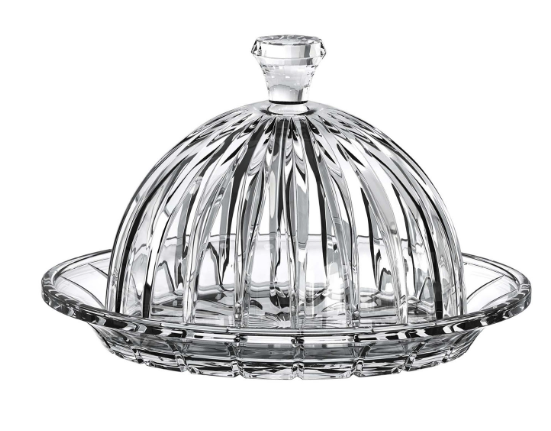 Queijeira Glasgow Cristal com Tampa 20x13cm - L´Hermitage