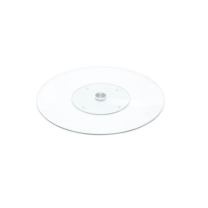 Centro de Mesa Vidro Decorativo Giratório 40cm Hauskraft