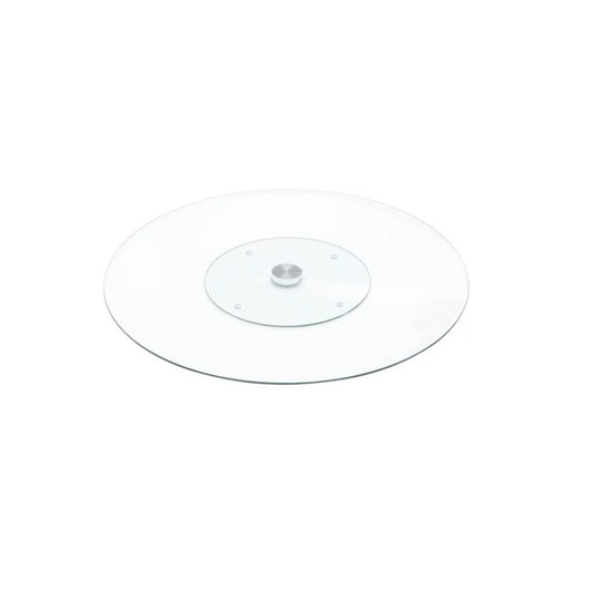 Centro de Mesa Vidro Decorativo Giratório 40cm Hauskraft
